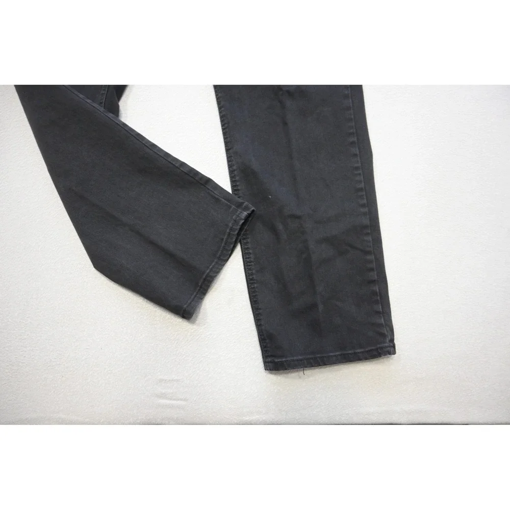 Levi's 541 Athletic‎ Taper Jeans Mens 44x32 Black Stretch Denim Excellent